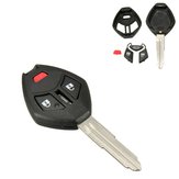 3 Button Car Remote Key Case Shell Housing w Blade Fob For Mitsubishi Outlander