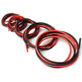 DANIU 2M AWG Soft-Silikon-Flexibles Kabel 12-20 AWG (1 Meter rot + 1 Meter schwarz)