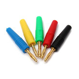 DANIU 5pcs 5 colores 2 mm Cobre Banana Plug Jack para altavoz Amplificador Sondas de prueba Conector