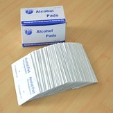 100 peças de almofadas de álcool antiflogosis isopropílico de limpeza antisséptica para cuidados com a pele