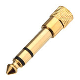 1/4 Inch 6.5mm female To 1/8 3.5mm Male Gold Plated Adapter Socket 