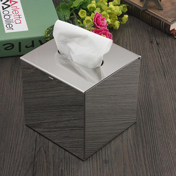 Cube Roestvrij Staal Toilet Papier Doos Weefsel houder Zaak Papier Houder