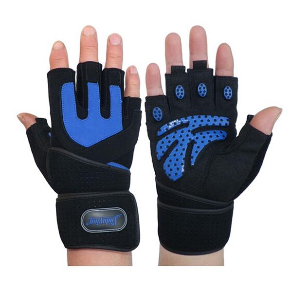 Gym Training Wrist Wrap Glove Weight Lifting Sport Mesh Gloves