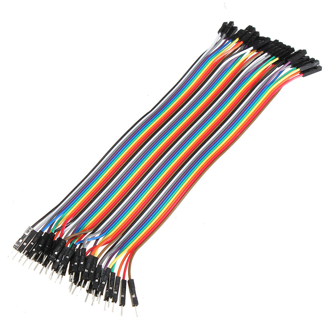 

40шт 20см Мужские к женским цветные соединительные кабели Дюпон провод для Arduino