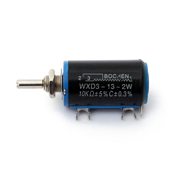 5Set WXD3-13-2W 33K Ohm Multiturn Wirewound Potentiometer with 4mm Black Knobs