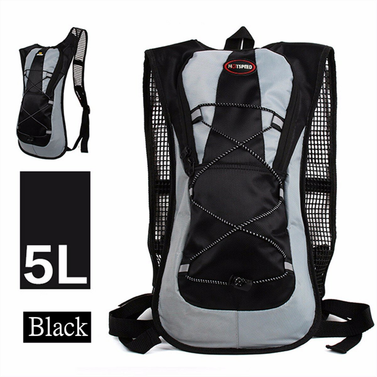 IPRee 5L futó hidratáló hátizsák hátizsák 2L szalma vízhólyag táska hegymászáshoz