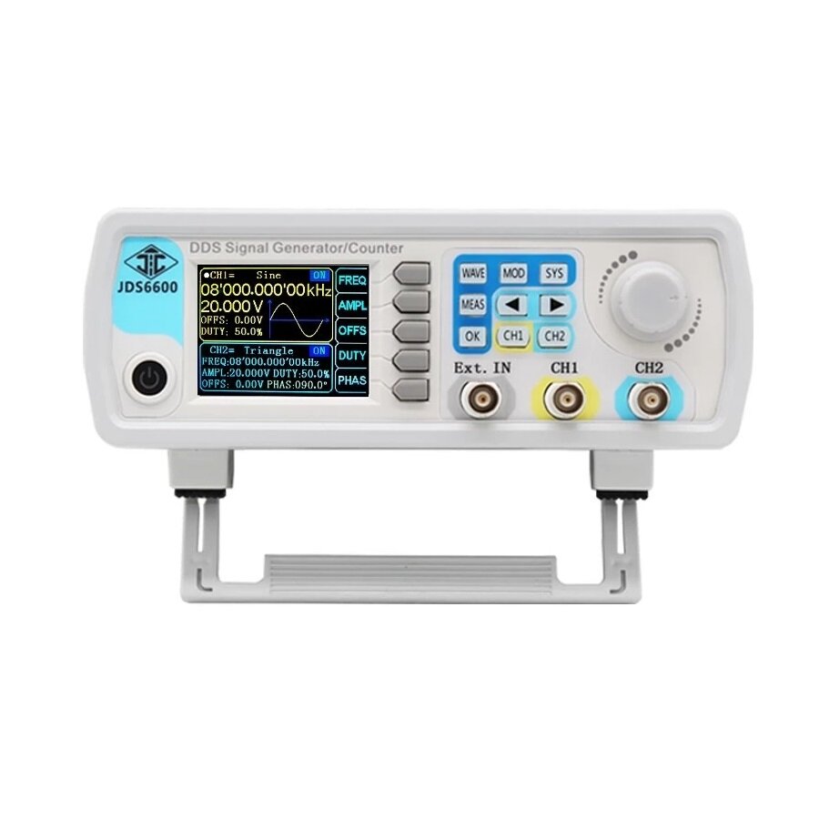 

JUNTEK™ JDS6600 DDS Signal Source Dual Channel Arbitrary Wave Function Generator Frequency Count