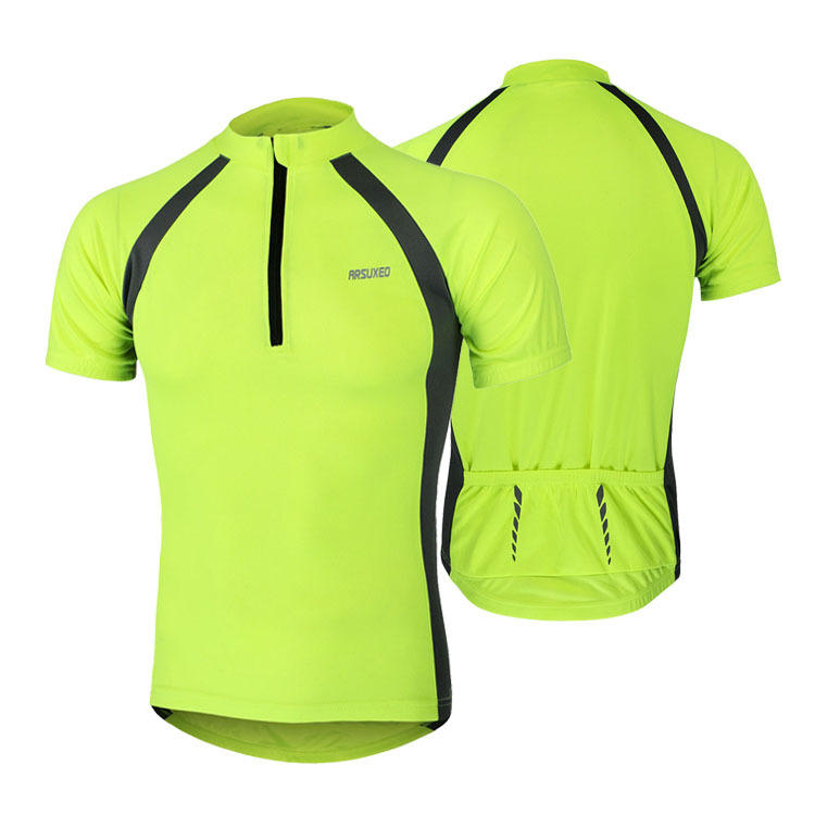 ARSUXEO велосипедная рубашка с короткими рукавами для велосипеда, спортивная одежда, летняя дышащая, быстросохнущая, впитывающая влагу 