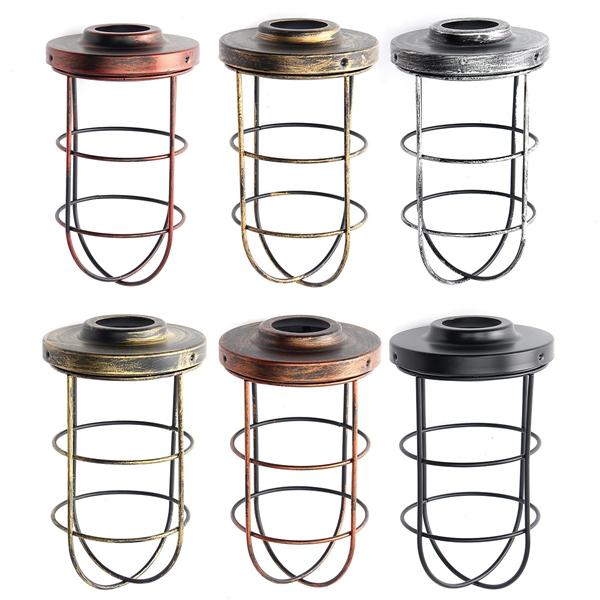 

Iron Vintage Ceiling Pendant Light Lamp Cover Long Shape Cage Bar Cafe Lampshade