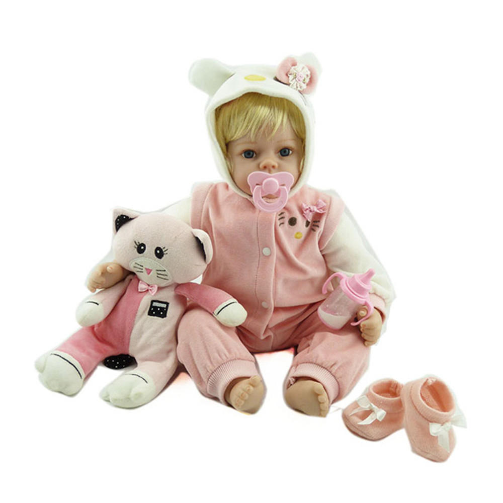 

NPK Кукла 22 Кот Reborn Силиконовый Handmade Lifelike Baby Кукла Реалистичная новорожденная игрушка