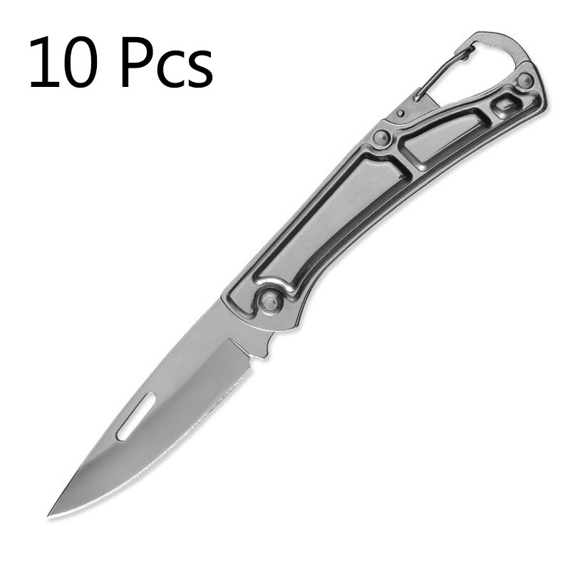 

10Pcs XANES® EDC Folding Knife 160mm 3Cr13 Stainless Steel Sharp Blade Outdoor Survival Camping Folding Knife