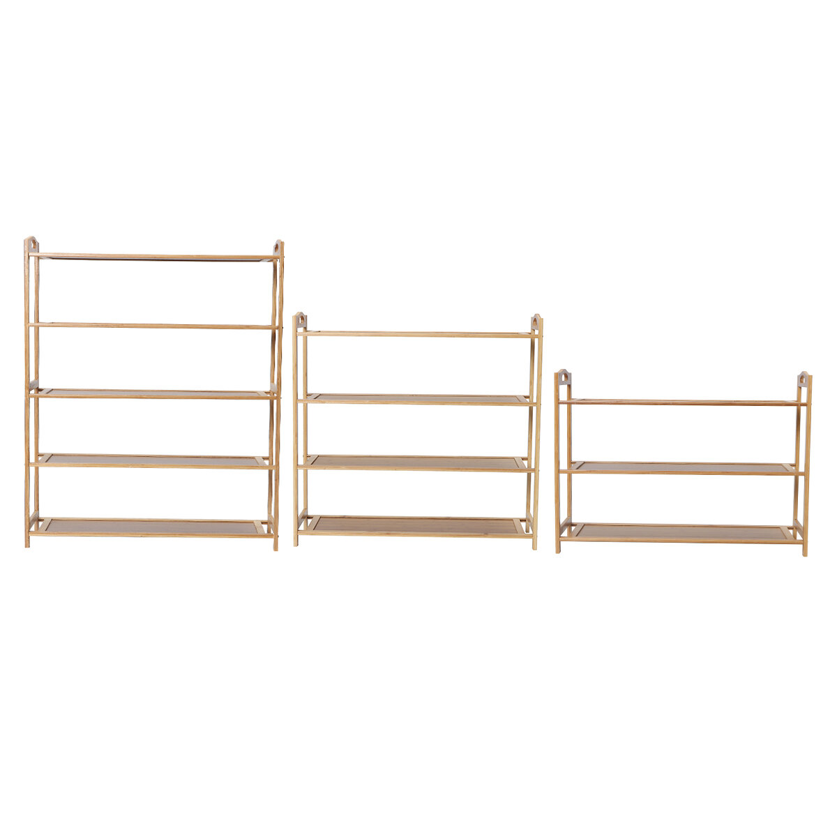

3 4 5 Tiers Layers Bamboo Shoe Rack 70cm Width Storage Organizer Wooden Shelf Stand Shelves For Home Decoration