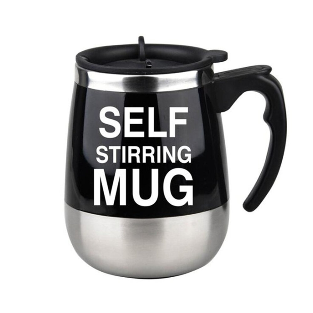 450ml Self Stirring Mug Automatic Mixing Mug Coffee Milk Grain Oat Stainless Steel Thermal Cup Doubl