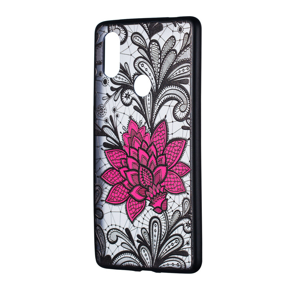 Enkay Emboss Lace Flower Shockproof PC TPU Back Cover Protective Case for Xiaomi Mi8 SE Non-original