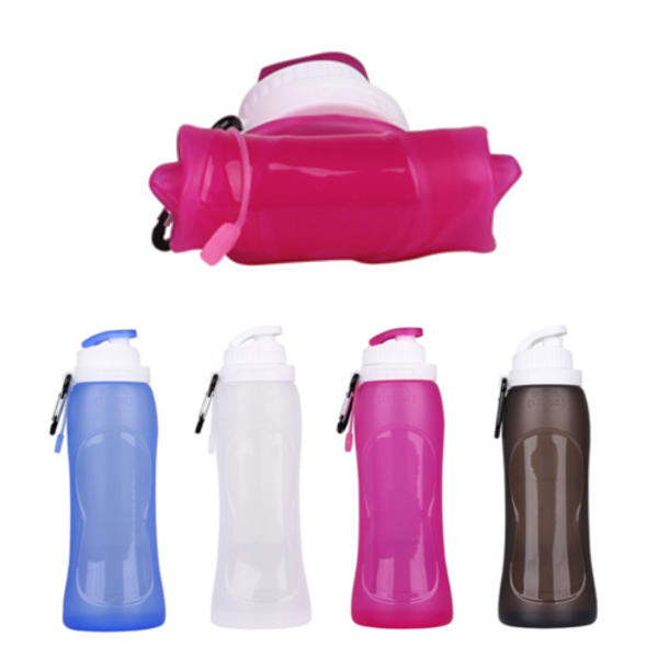 500ML Travel Collapsible silicone Sport Opvouwbare Waterfles voor Outdoor Camping Hiking 