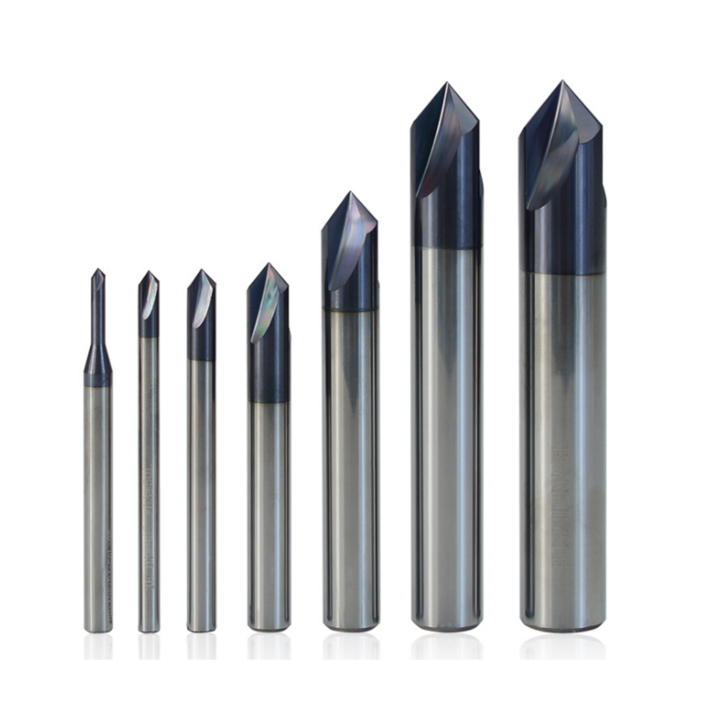 

Drillpro 90 Degree Chamfer End Mill 3 Flute 2-12mm Carbide CNC Deburring Router Bit for Engraving Chamering Milling Cutt