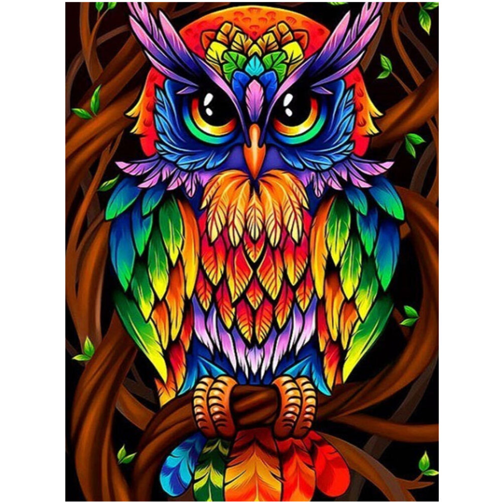 

DIY Diamond Painting Owl Full Drill Living Room Bedroom Hanging Pictures Handmade Wall Decorations Gifts for Kids Adult