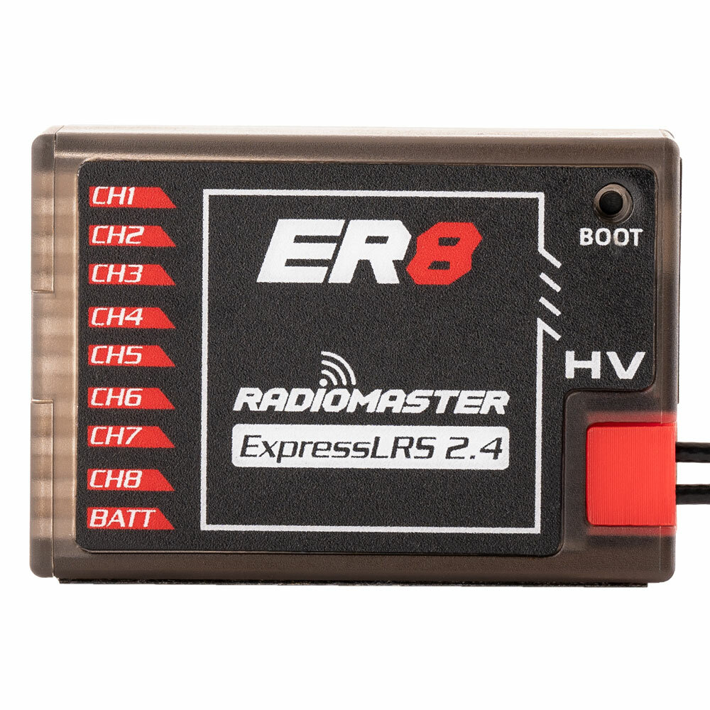 

Radiomaster ER8 2,4 ГГц, 8 каналов ExpressLRS ELRS RX 100 мВт PWM Приемник Поддержка телеметрии напряжения для FPV RC Др