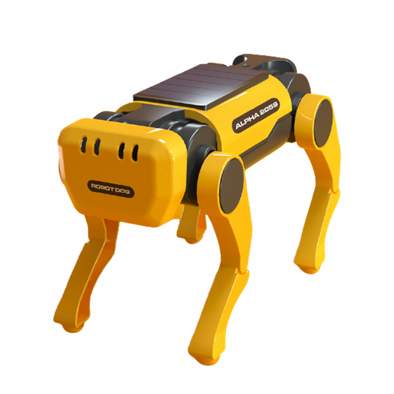 Steam Solar Electric Smart Robot Dog Robot Cow Childrens Educational Assembling Technology Leksaker