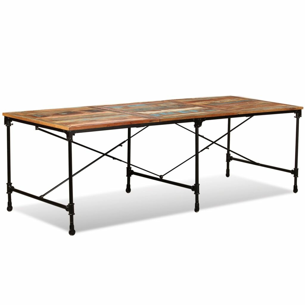 Dining table 240 cm solid recycled wood