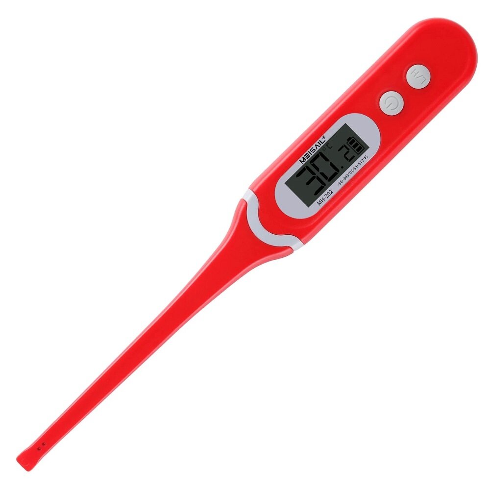  50℃300℃ LED Display Waterproof Probe Thermometer Speed Reading Thermometer Water Food Thermometer for Home Kitchen Coo