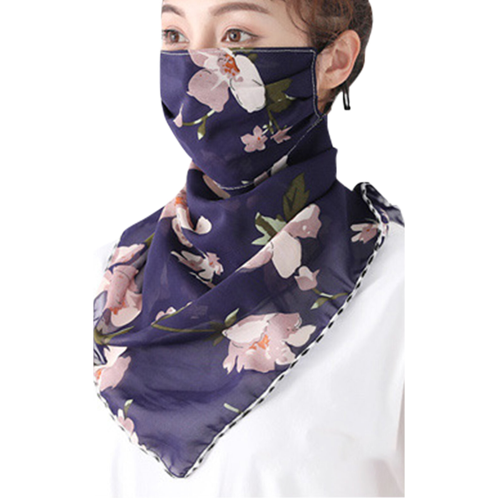 Women sun uv protection neck gaiter scarf outdoor motorcycle riding headwear bandana scarfs multi-functional headwear