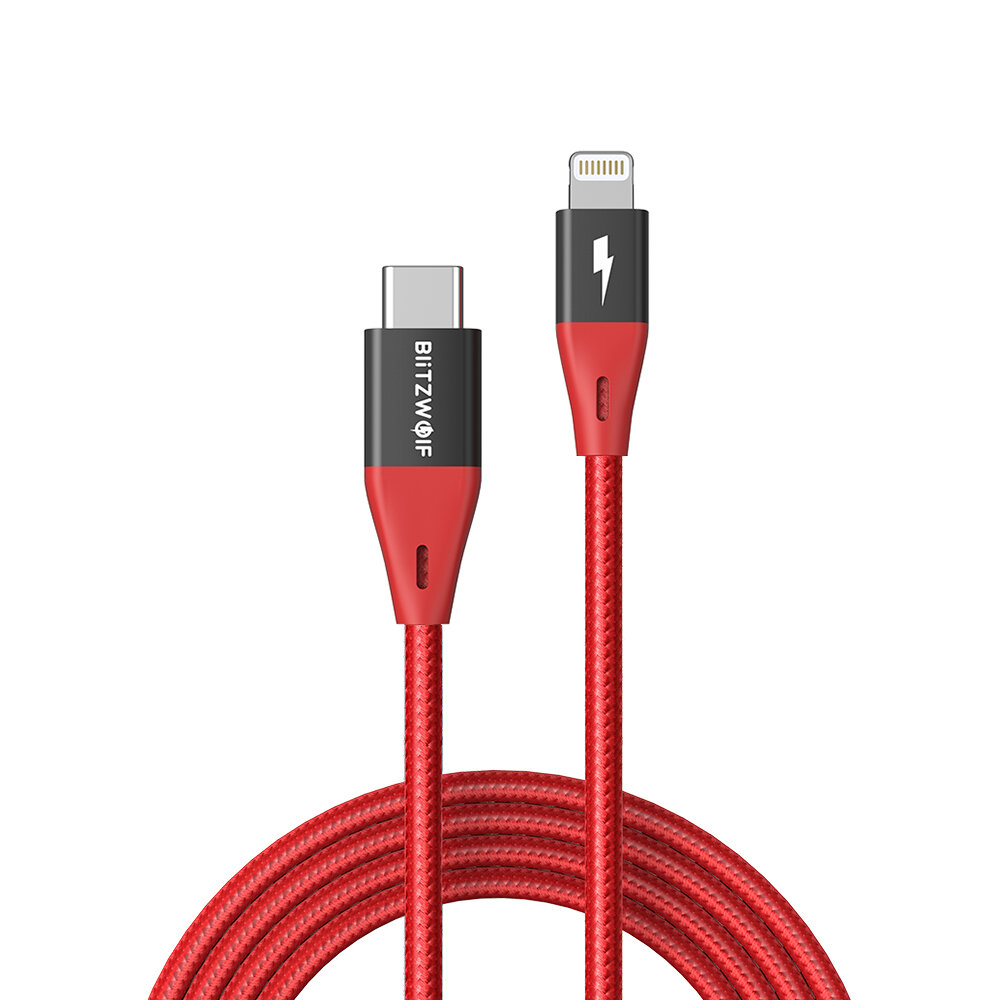 BlitzWolf® BW-CL3 MFi Certified 20W USB-C to Lightning Cable PD3.0 Power Delivery Fast Charging Data Transmission Cord L