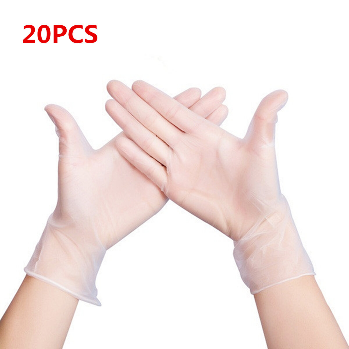 MIANDASHI 20*Pcs Disposable PVC BBQ Gloves Waterproof Anti-infection Safety Gloves