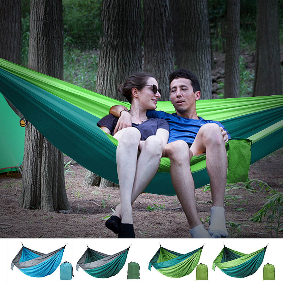 Premium Garden Camping Hammock 2 Person Double Hanging Bed Outdoor Travel Swing