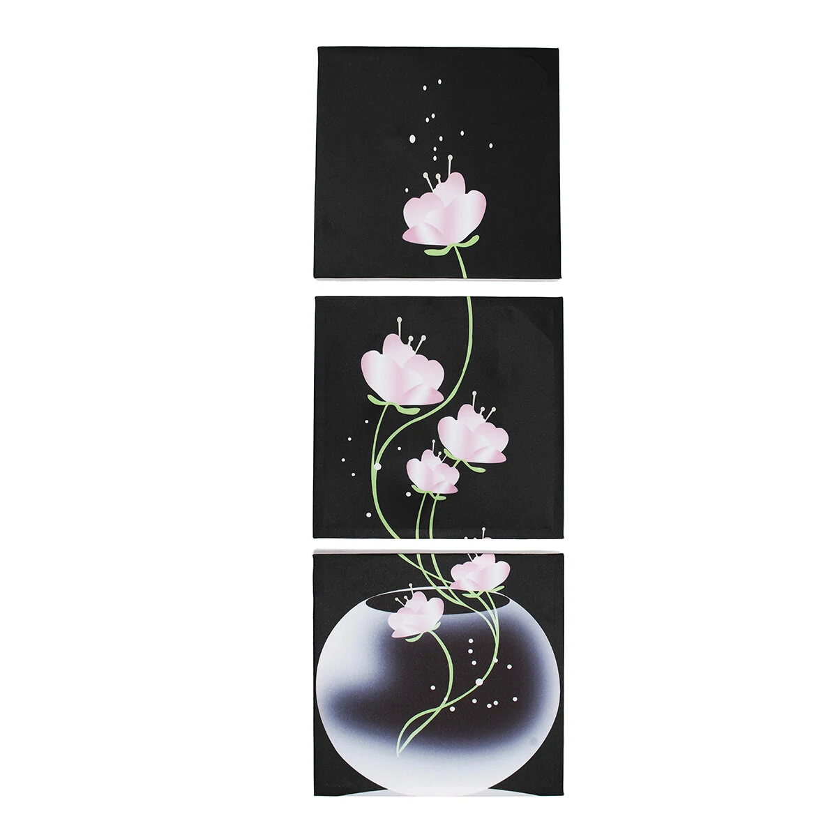 3pcs canvas print paintings flower oil painting wall decor decorative printing art picture frameless/framed home office decoration