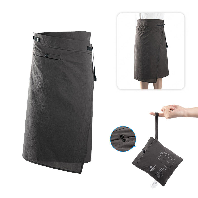NATUREHIKE 130 г Ультралегкая юбка от дождя для женщин/мужчин, кемпинг, походы, водонепроницаемая, портативная, длинная юбка от дождя, дождевые брюки.