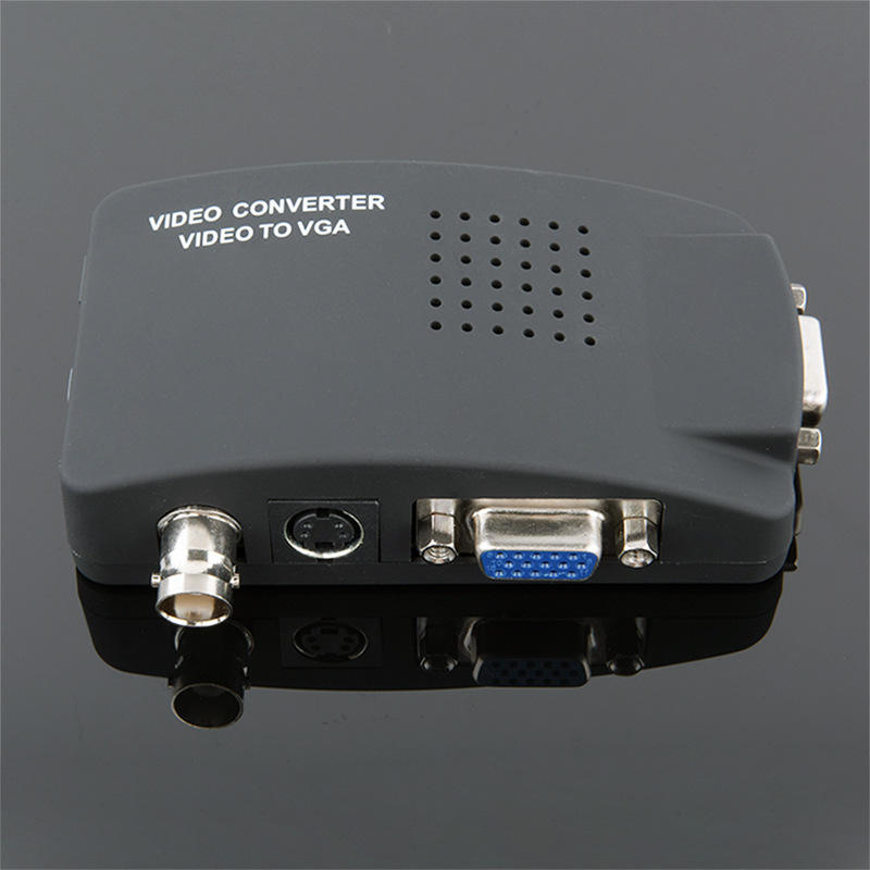 

BNC to VGA Video Converter Composite S-video Input to PC VGA Out Adapter Digital Switcher Box For PC MAC TV Camera DVD D