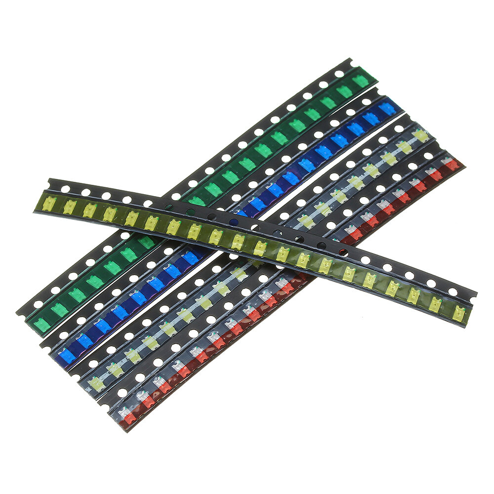 100 قطعة 5 ألوان 20 كل 1206 LED تشكيلة ديود SMD LED ديود كيت أخضر / أحمر / أبيض / أزرق / أصفر