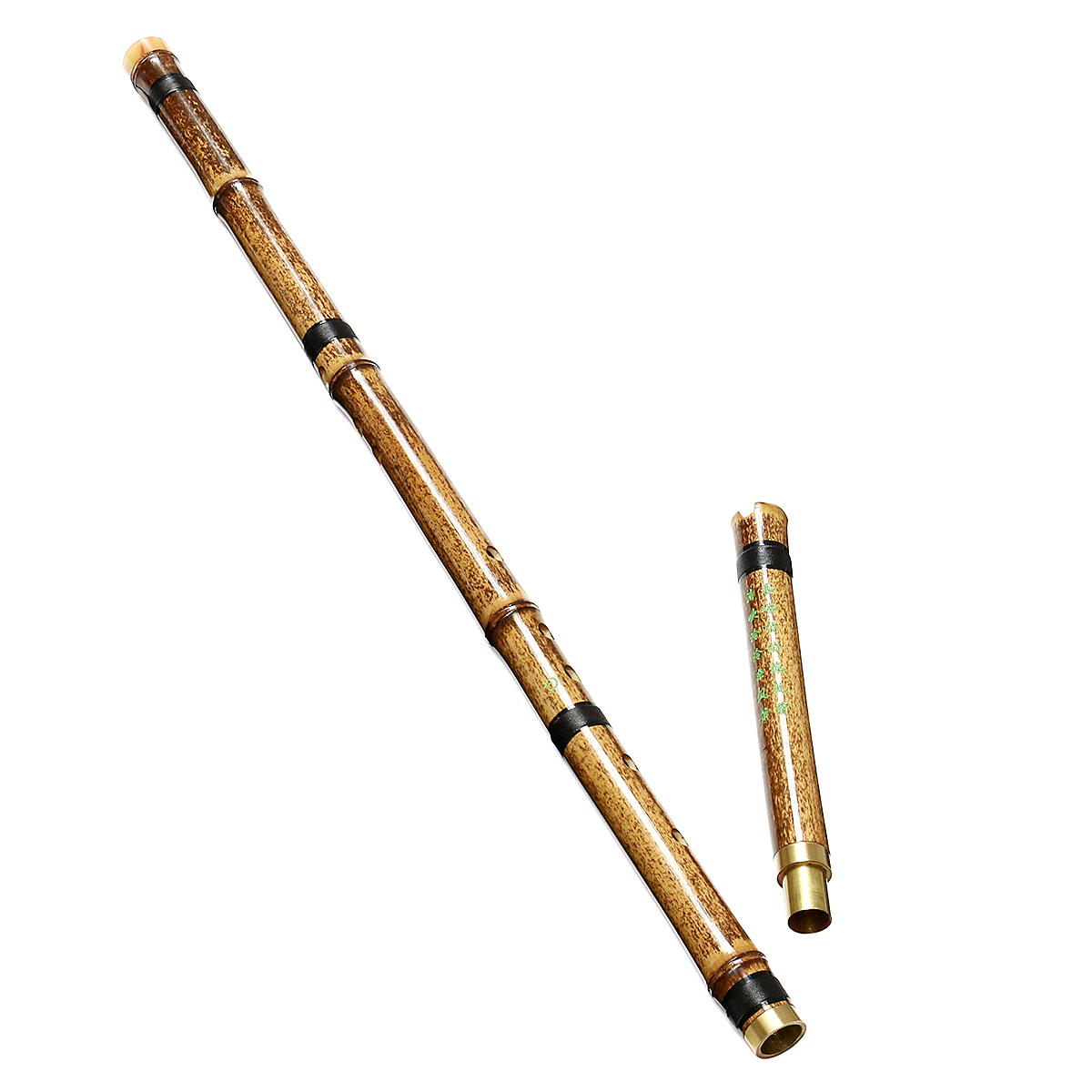 G/F Key Detachable 2 Sections Natural Purple Bamboo Chinese Woodwind Flute