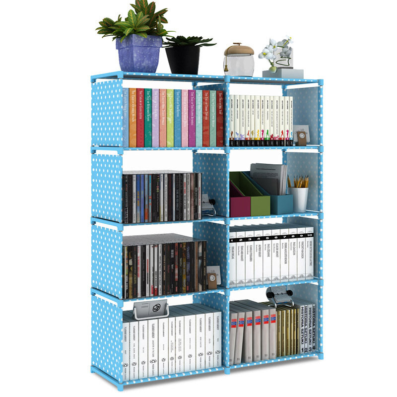 Double Row Bookshelf Simple Floor Shelf Children's Bookcase Student Bookcase Multi-Layer Reinforced 
