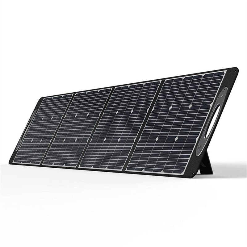 [EU Direct] OUKITEL PV200 Painel Solar Portátil de 200W para Estação de Energia Painel Solar Dobrável com 4 Suportes IP65 à Prova d'Água Painel Solar Multi-Contato com 4 Saídas para RV Camper ao Ar Livre