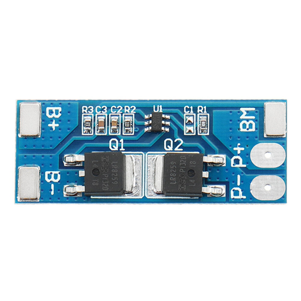 

3pcs 2S 7.4V 8A Peak Current 15A 18650 Lithium Battery Protection Board With Over-Charge Discharge Protection Function