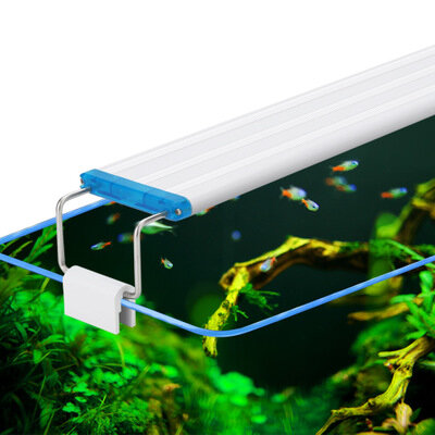 18-48 سنتيمتر حوض للأسماك مصباح LED الإضاءة مع أقواس للتمديد الأبيض والأزرق LEDs يناسب حوض السمك