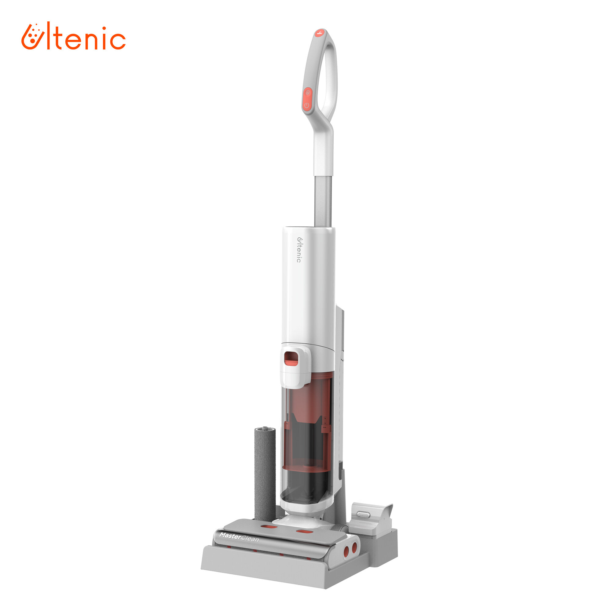 Ultenic Cordless Wet Dry Vacuum Cleaner, AC1 Smart Wet Dry Vac and Mop for Hard Floors, 1L Large Two Water Tanks, Dual E