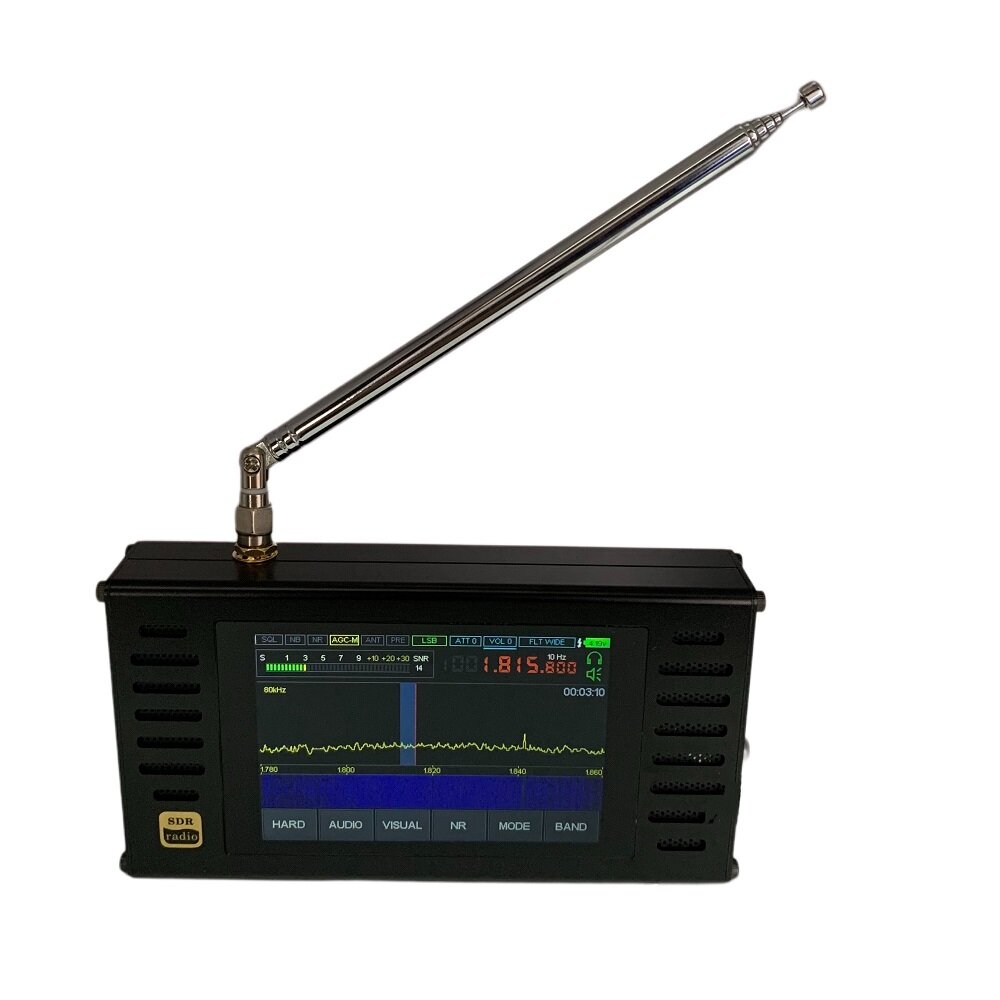 50KHz-2GHZ V4 Malachite SDR DSP SDR Radio Receiver AM/SSB/NFM/WFM Shortwave Radio with Speaker Expansion Module