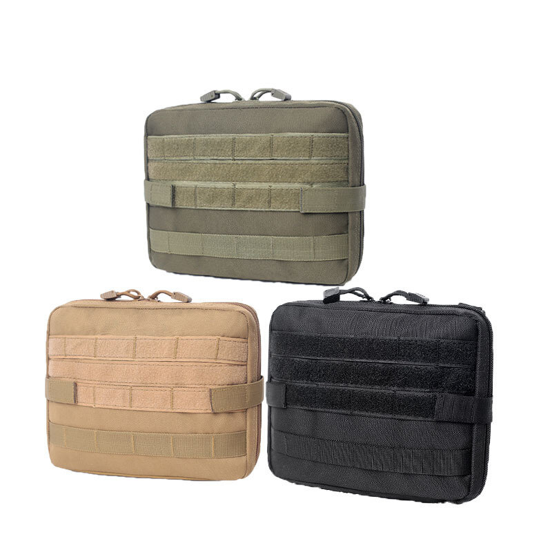 

Tactical Admin Molle Pouch Medical EDC EMT Utility Bag Shell Design Waterproof Attachment Pouches Nylon Hiking Belt Bags