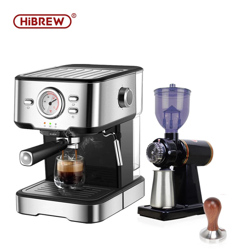 HiBREWCM5403K-CBコーヒーマシン1050W20Bar高圧1.5L大容量-EU / UKプラグ