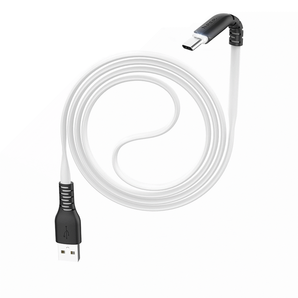 Hoco X44 2.4A Type C Light Indicated Fast Charging Data Cable For Huawei P30 Pro Mate 30 Xiaomi Mi10 Redmi K30 Poco X2 S