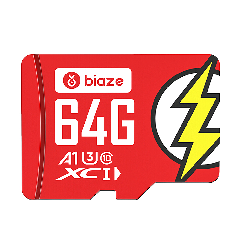 BIAZE 64GB A1 C10 Memory Card High Speed TF Card 128GB/256GB Data Storage Card Professional Version
