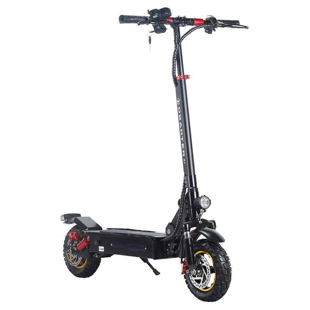 [USA DIRECT] OBARTER X1 13AH 48V 1000W 10inch Folding Electric Scooter 30-40KM Mileage Range 120KG Max Load E-Scooter