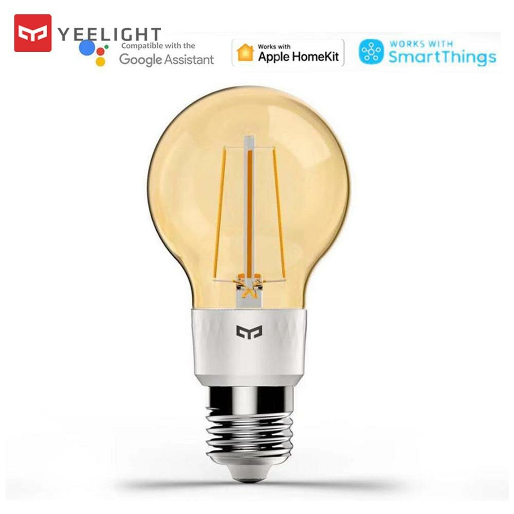 

Yeelight YLDP22YL E27 6W Smart LED Filament Bulb Work with Apple Homekit 220-240V ( Ecosystem Product)
