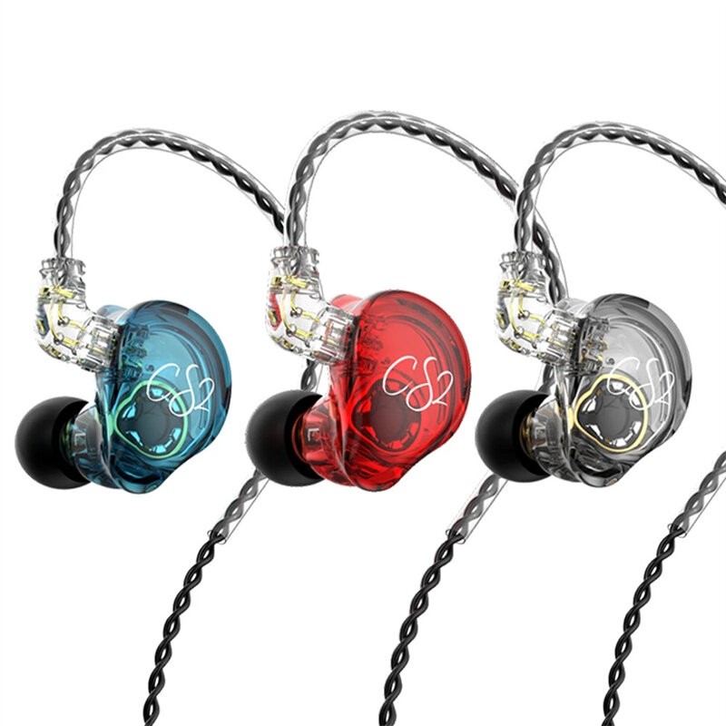 

TRN CS2 Heavy Bass Wired Earphones Sports Noise Cancelling Heavy Bass Earbuds Hifi Music Headset for Mobile Phone In-ear