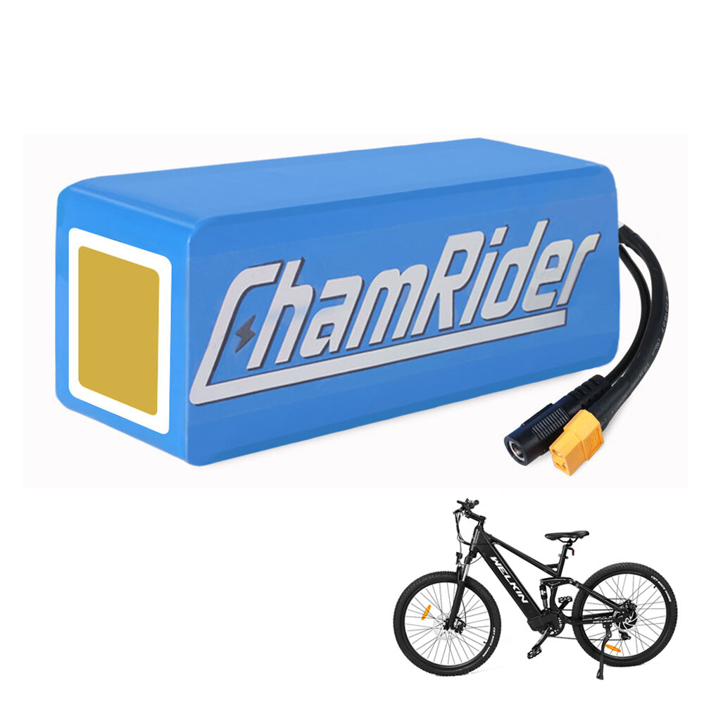 [EU Direct] Chamrider PVC 48V 20.3AH 974.4Wh Electric Bike Battery 2900mAh Lithium Li-ion 18650 Battery with 40A BMS Pro