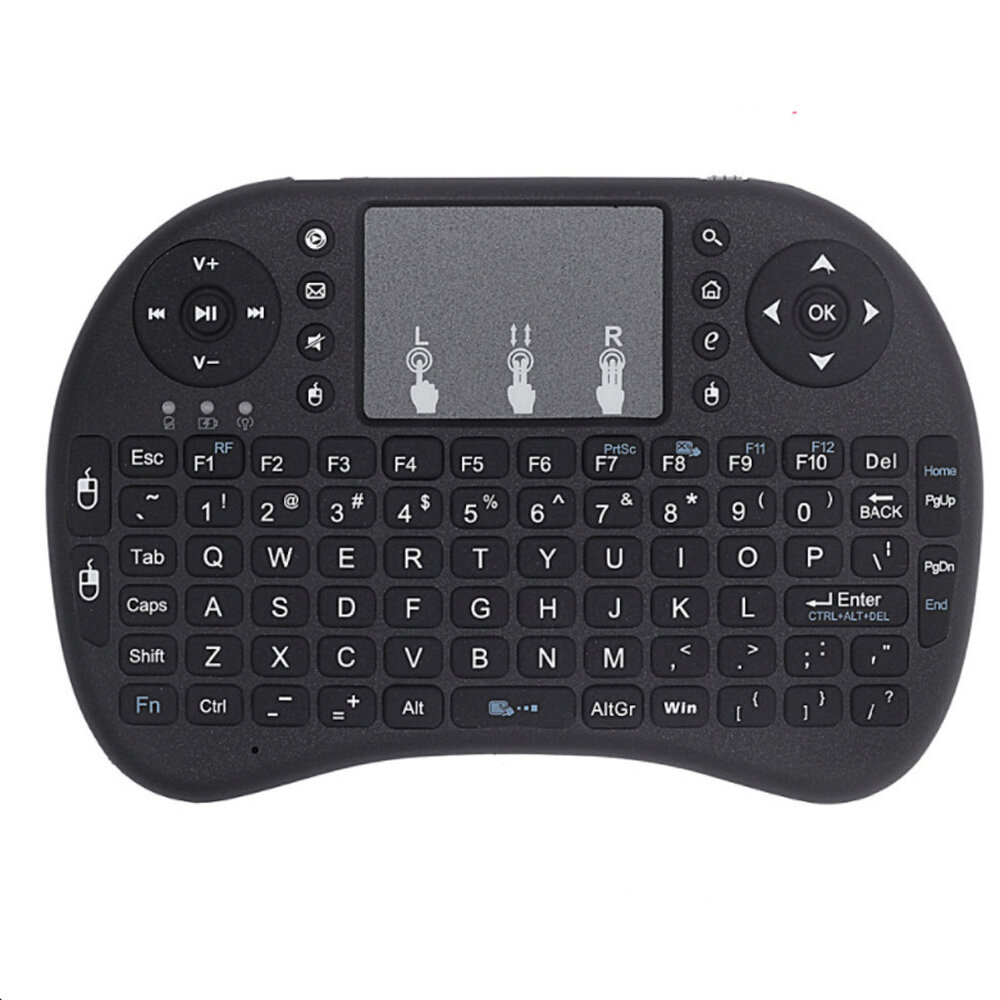 i8 2.4G Mini Wireless Keyboard Dry Battery Keyboard Air Mouse and Touchpad for Android TV Box PC Lap