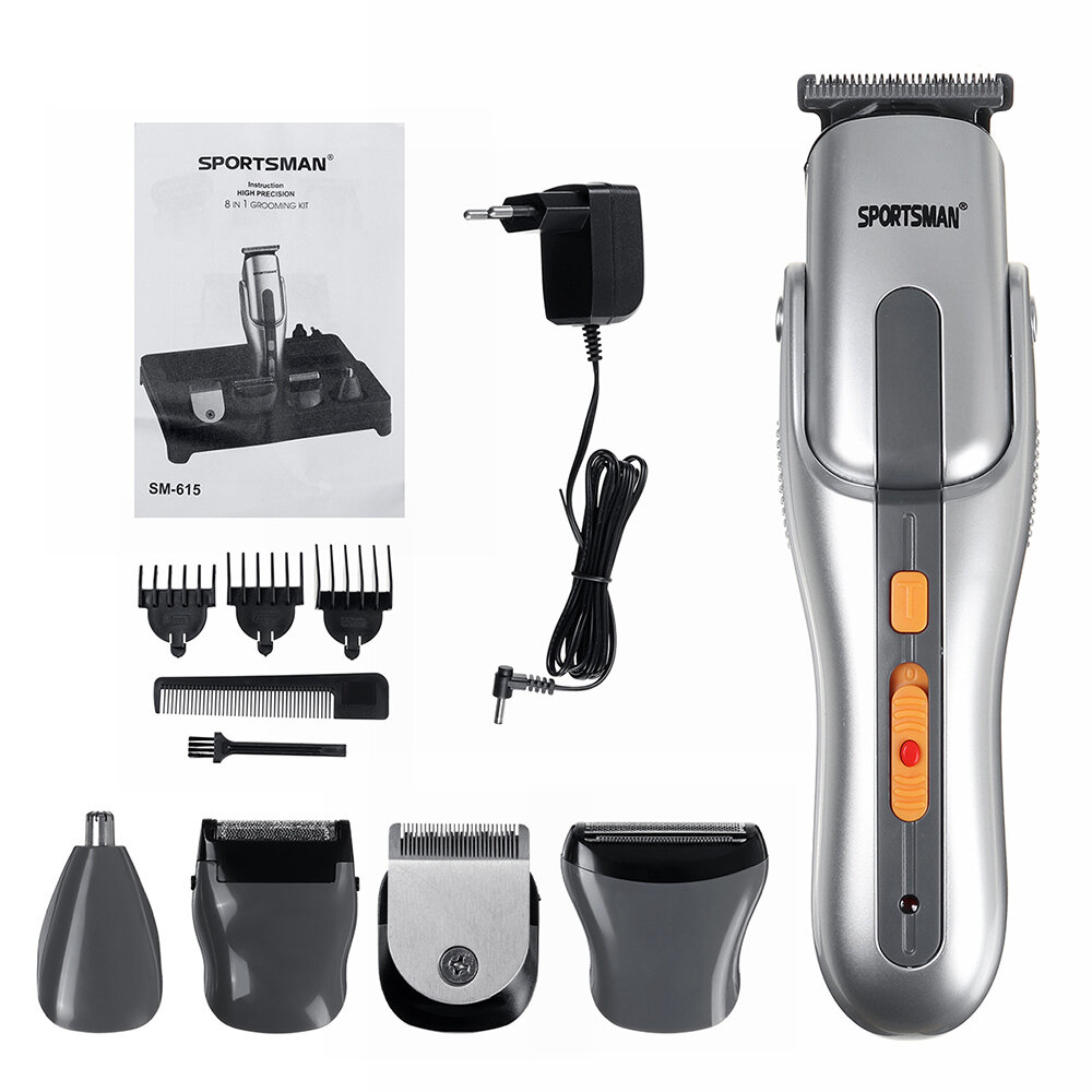 SPORTMAN SM-6155 In 1 Electric Rechargeable Hair Clipper Multifunctional Hair Clipper Epilator Shave